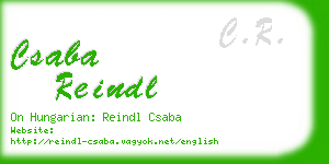 csaba reindl business card